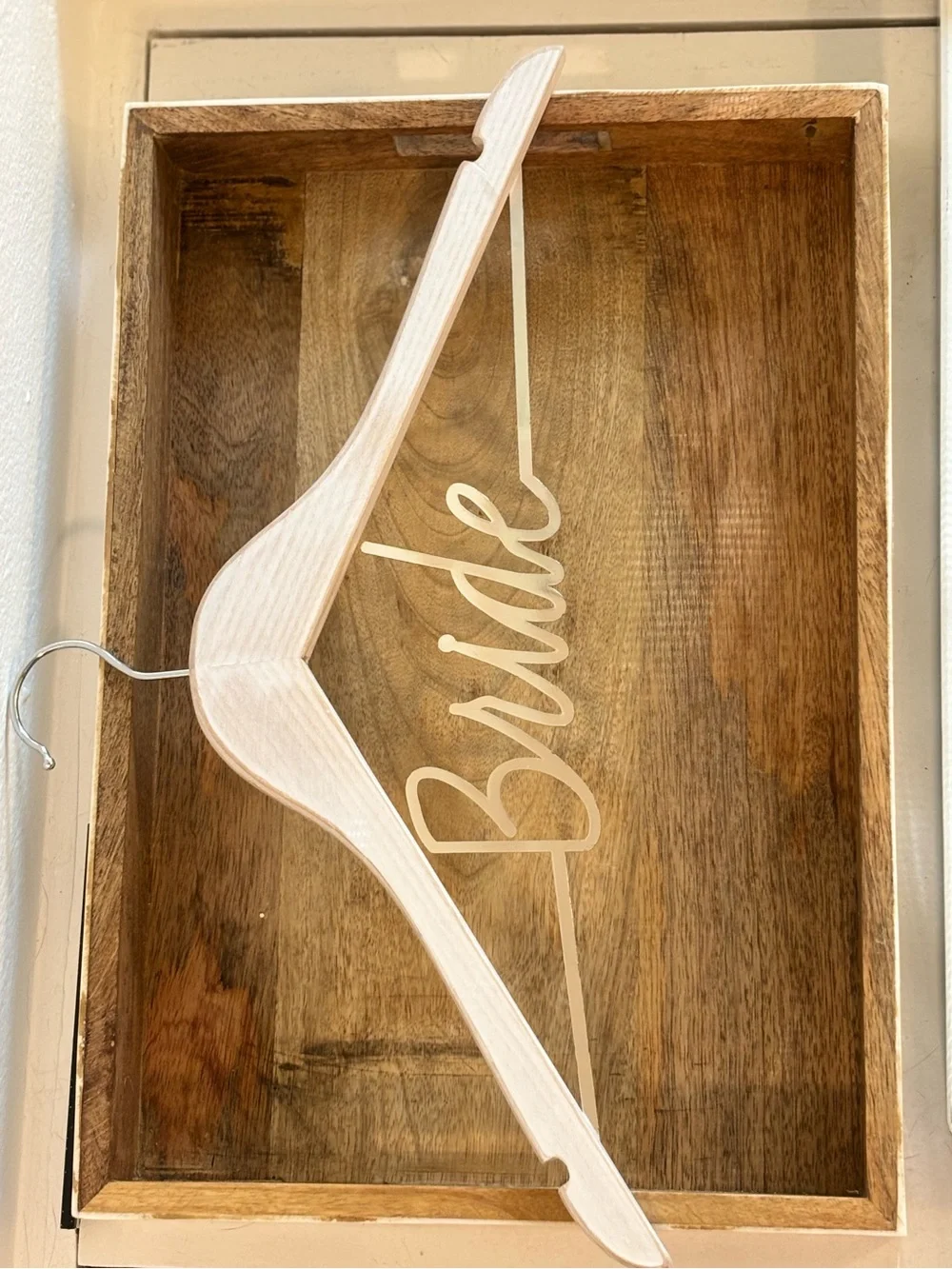 'Bride' Wooden Wedding Hanger